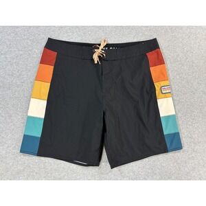 Howler Brothers Bruja Athletic Boardshorts (Men's Size 38)‎ Black - 8"